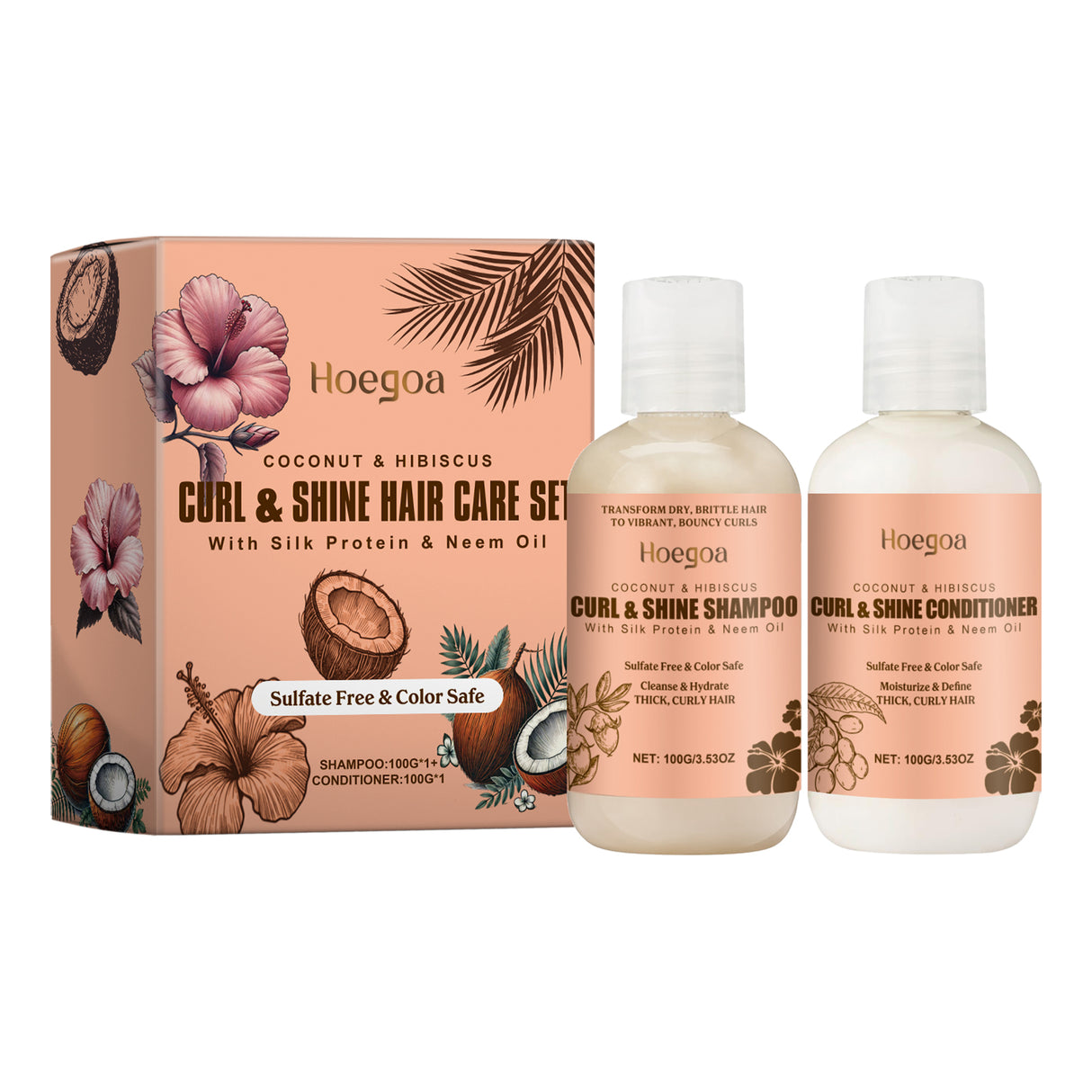 Coconut Moisturizing Shampoo Set Clean And Moisturizing Hair Care Curls Elastic Shape Volumizing Shampoo - V.I.P Digital Presence