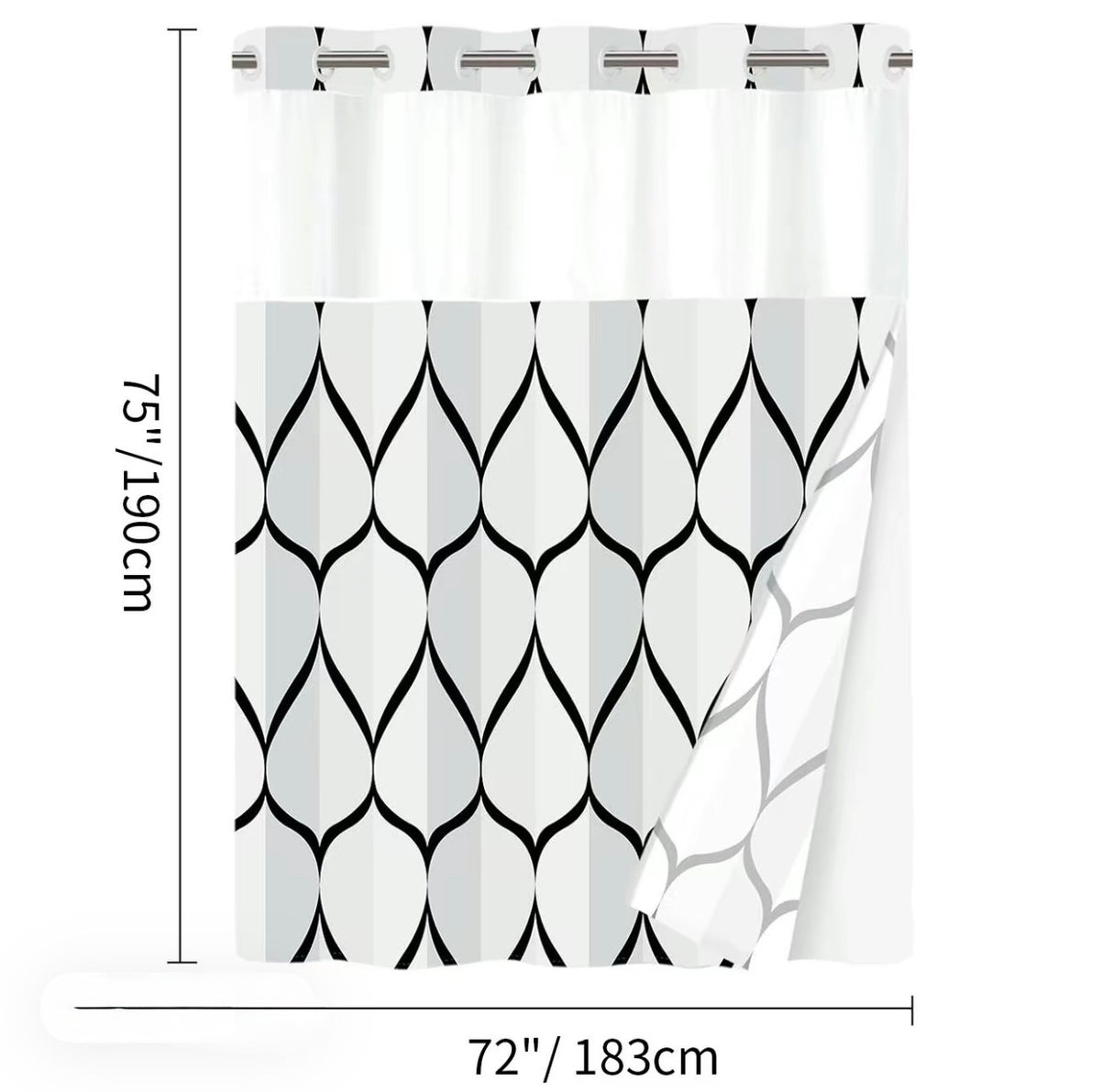 GeoWave Shower Curtain