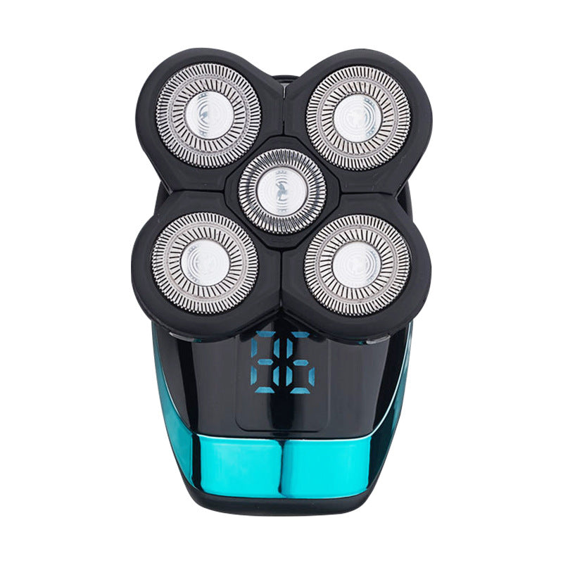 Electric Shaver Shaving Head Machine Five-Blade Self-Service Bald Head Rechargeable Waterproof Washing Razor - V.I.P Digital Presence