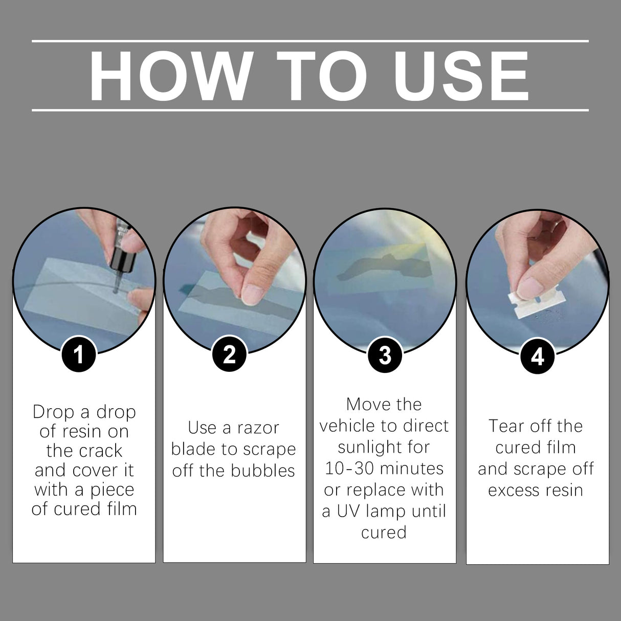 HOMONTH Windshield Crack Repair Kit, Clear Vision Automotive Front Windshield Nano Repair Solution Set - V.I.P Digital Presence