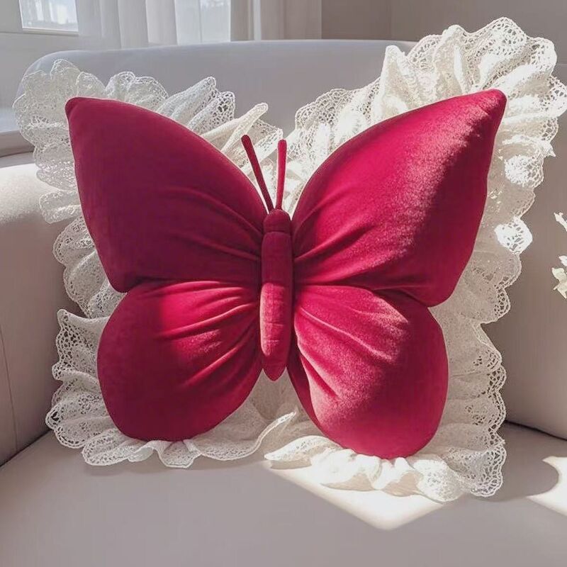 Butterfly Princess Pillow - Office, Living Room, Bedroom (with Bow). Sofa/Car Cushion, New Home Decor - V.I.P Digital Presence