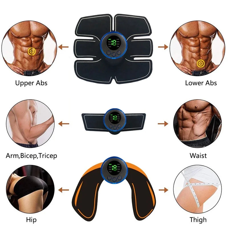Electric Muscle Stimulator EMS Wireless Buttocks Hip Trainer Abdominal ABS Stimulator Fitness Body Slimming Massager - V.I.P Digital Presence