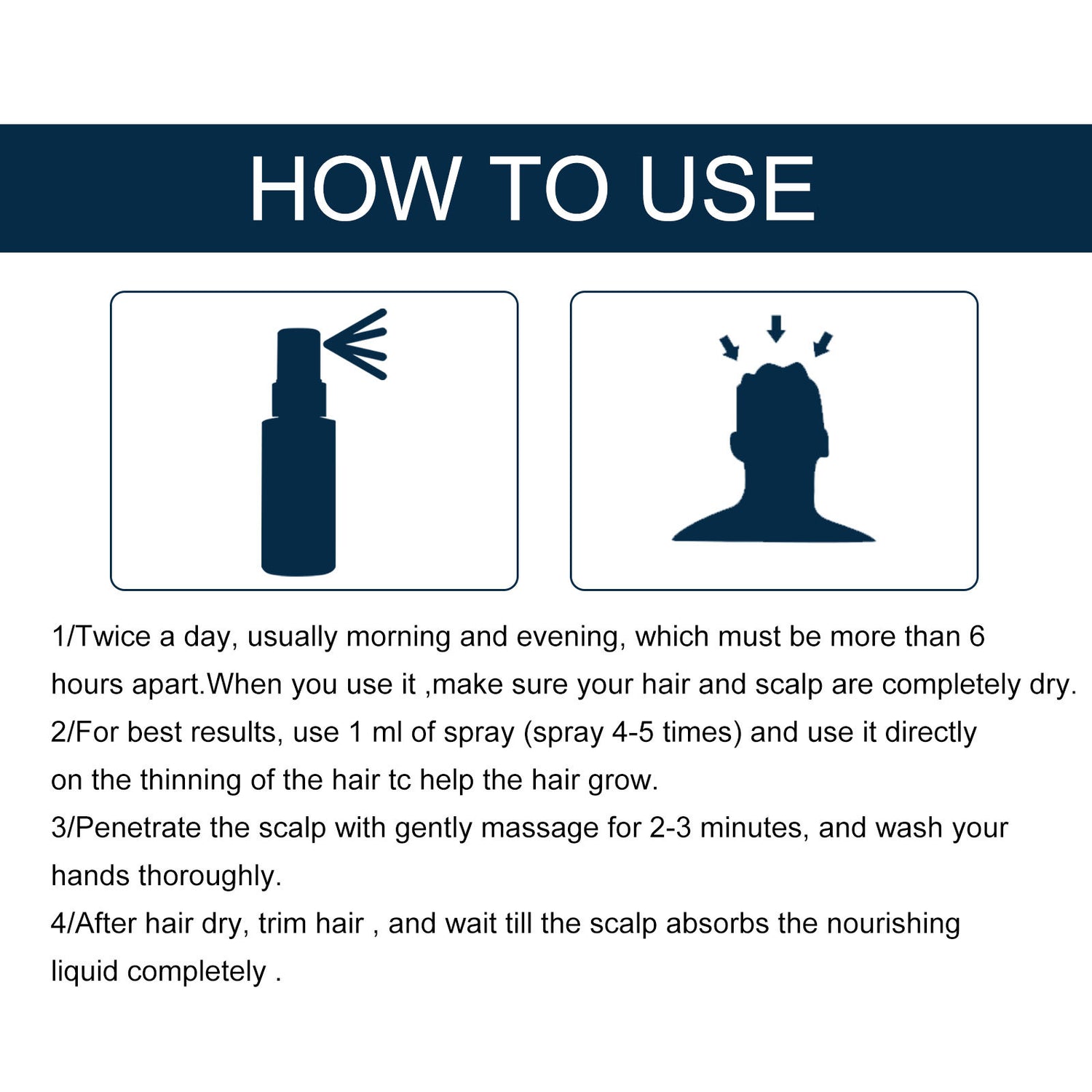 Men's Hair Spray, Dense Hair Solid Hair Hair Line Anti-Drop Treatment Fluid Thick - V.I.P Digital Presence