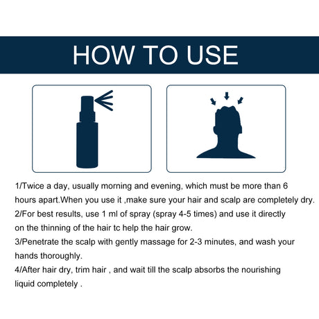 Men's Hair Spray, Dense Hair Solid Hair Hair Line Anti-Drop Treatment Fluid Thick - V.I.P Digital Presence