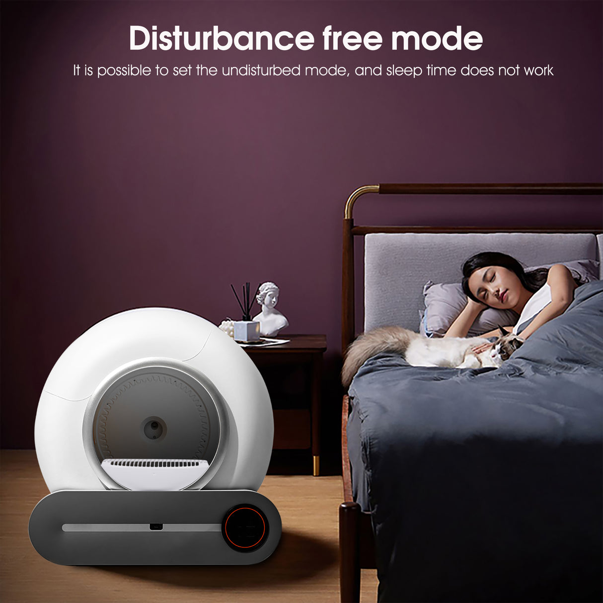 Automatic cleaning, eliminates odors, supports WiFi application control, intelligent automatic cat litter box with padding - V.I.P Digital Presence