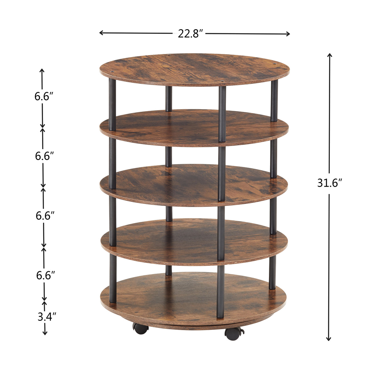 4-Tier Revolving Shoe Rack Storage Organizer - V.I.P Digital Presence