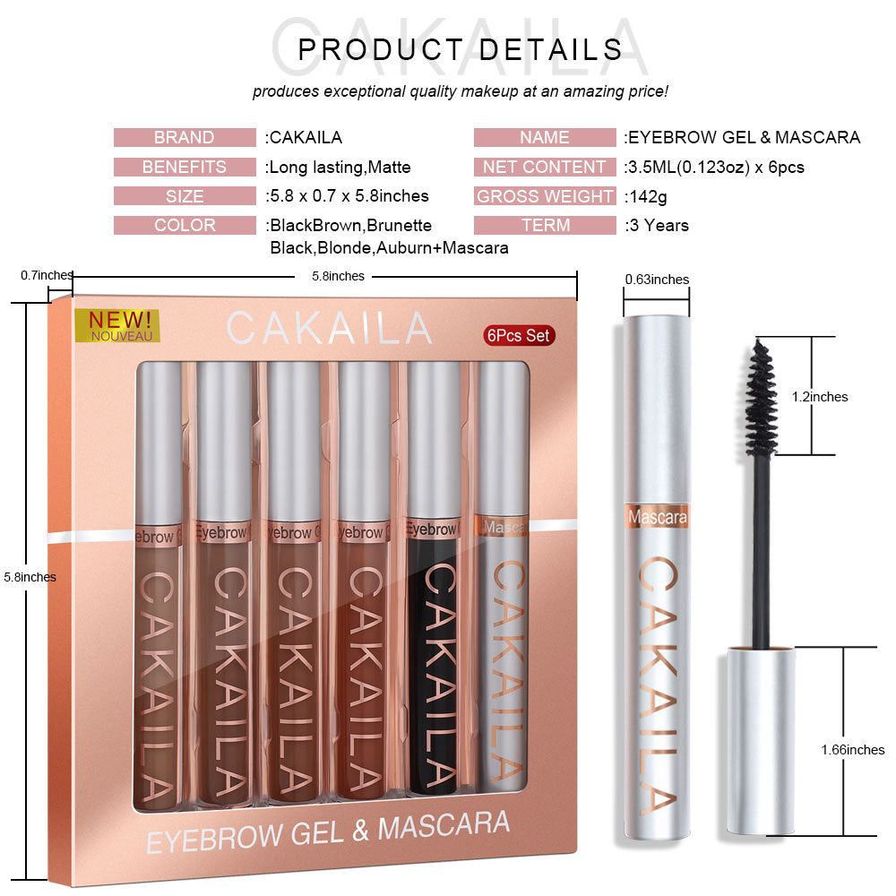 CAKAILA Eyebrow dye matte non-smudge dyeing makeup eyebrow shaping eyebrow dye mascara set - V.I.P Digital Presence