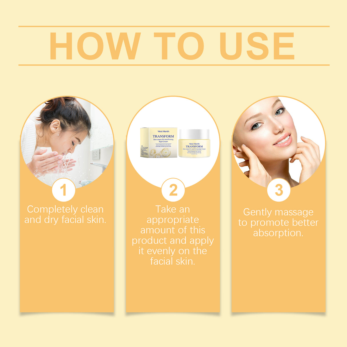 Firming Cream Moisturizes, Removes Fine Lines, And Improves Facial Skin Elasticity, Smoothness And Fineness