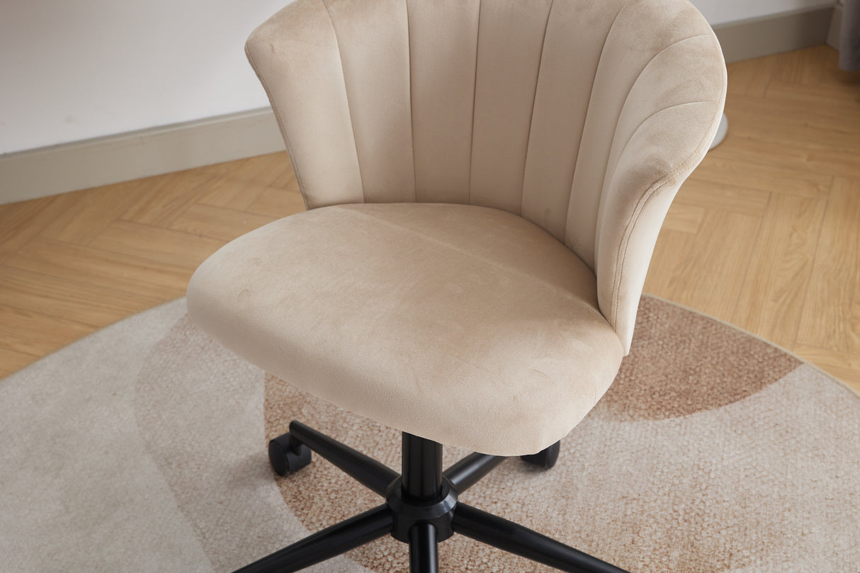 Home Office Chair, Velvet Fabric Swivel Flower Shape Computer Desk Chair for Home Office or Bedroom - V.I.P Digital Presence