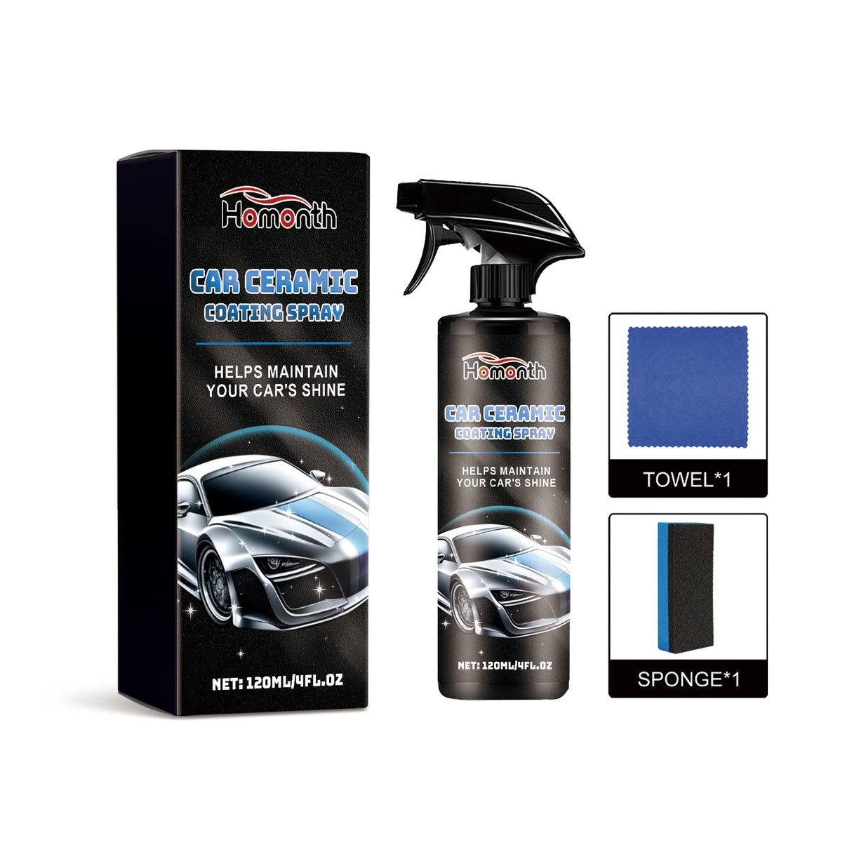 Automotive Ceramic Coating Spray, Car Refurbishment Car Paint Brightening Decontamination Polishing Refurbished Ceramic Spray - V.I.P Digital Presence