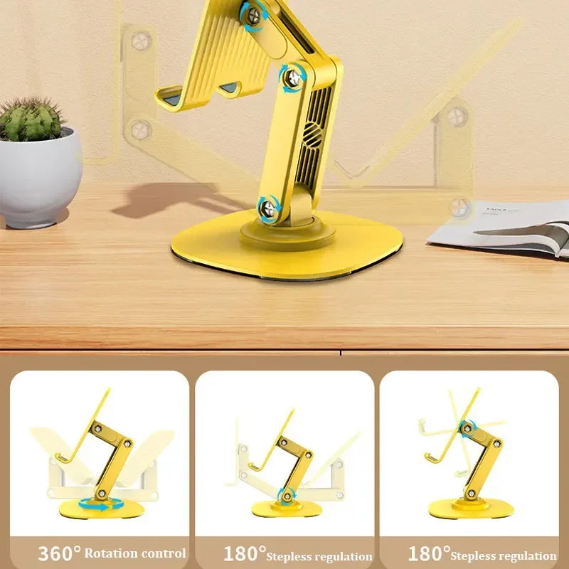 Rotating phone stand foldable desktop TV show lazy person tablet phone support stand - V.I.P Digital Presence