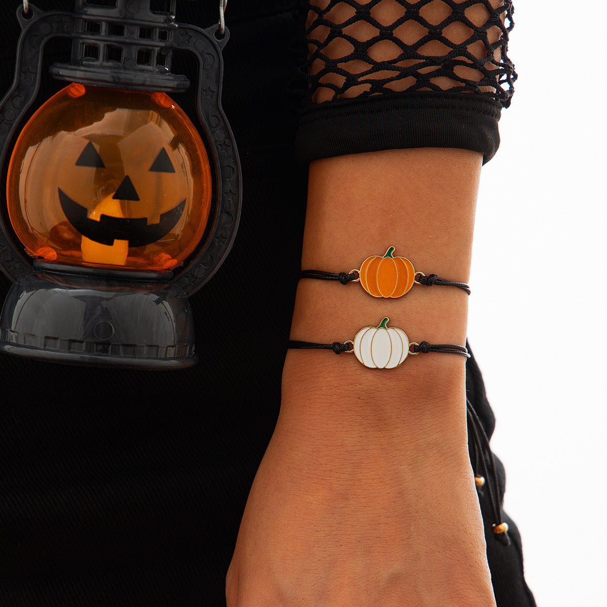 Ghost Festival Ghost Skin Wax Wire Bracelet Black Wind Bat Alloy Bracelet Set - V.I.P Digital Presence