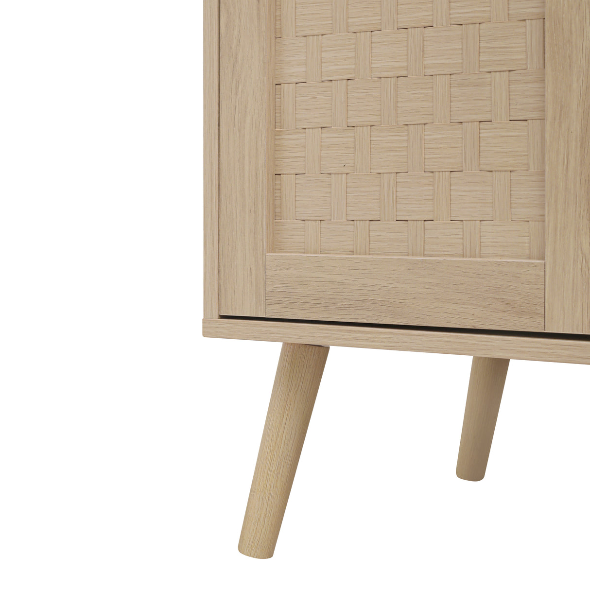 4 Door Accent Cabinet Sideboard Buffet Storage Cabinet with Adjustable Shelf for Entryway Living Room Bedroom - V.I.P Digital Presence