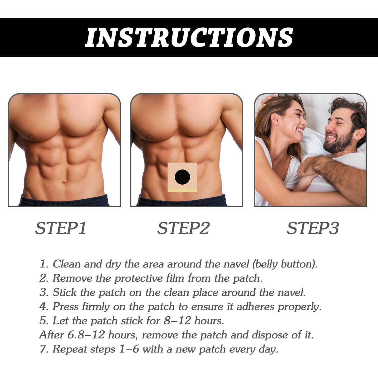 Prostate Patches, Men's Body Toning Care To Relieve Itching Discomfort Health Care Belly Button Patch - V.I.P Digital Presence