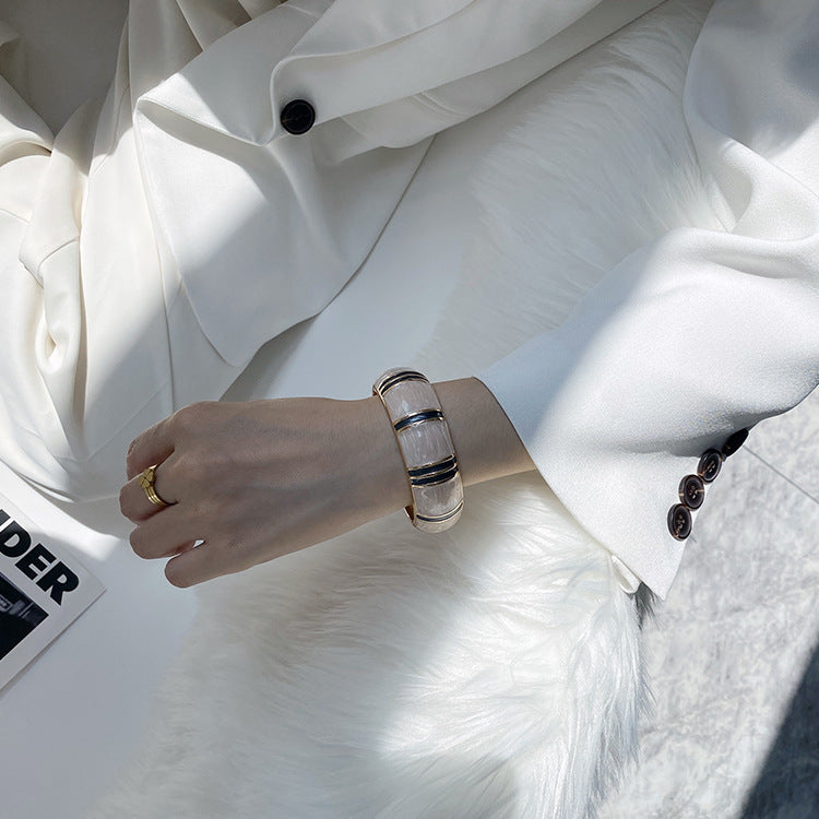 Bracelet Retro Fashion Drip Oil Double Color Simple Bamboo Knot Drum Spring - V.I.P Digital Presence