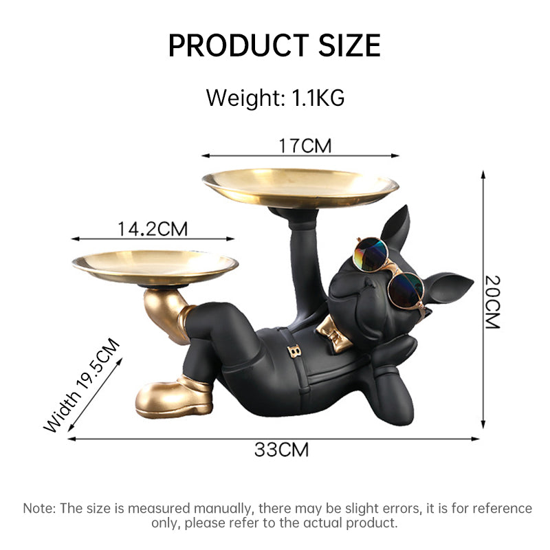 Cute French Bulldog Resin Figurine, Perfect for Table Decoration - V.I.P Digital Presence