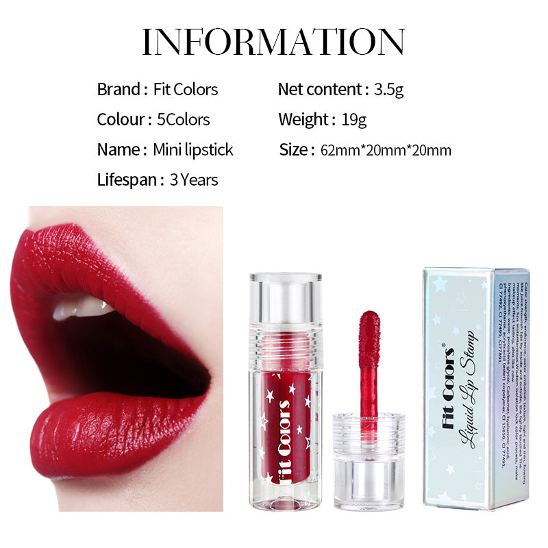 Fit Colors Lip Dye Liquid Lipstick Moisturizes Does Not Fade Does Not Stick To Cup Bite Lip Makeup Lip Dye Liquid Lip Emulsion Lip Glaze - V.I.P Digital Presence