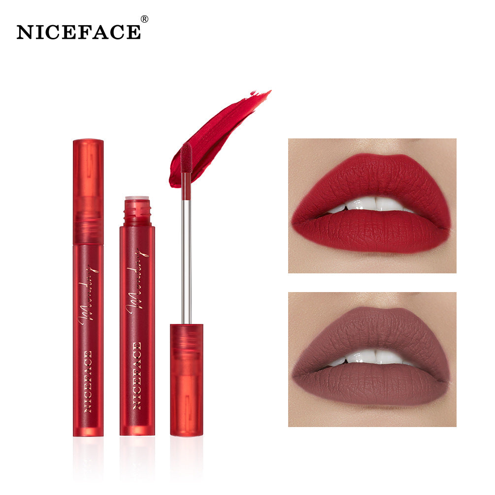 Niceface Weekly Lip Gloss 7 Sticks Lip Gloss Velvet Matte Lip Gloss Set Matte Non-Stick Cup Waterproof Makeup - V.I.P Digital Presence