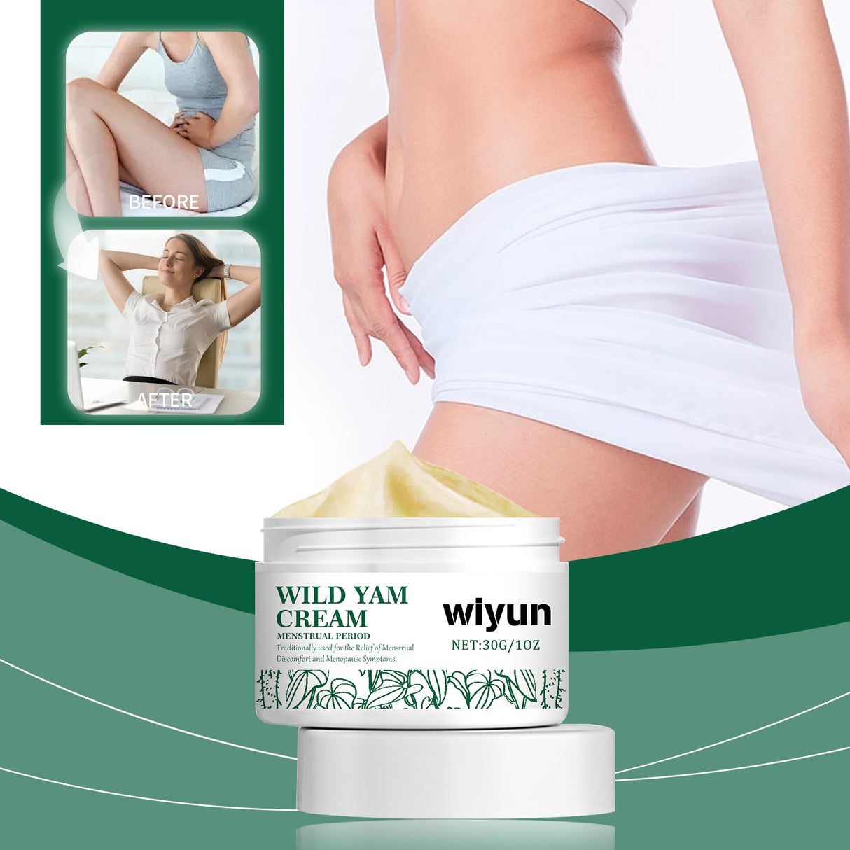 Menstrual Relief Ointment, Relieve Women's Menstrual Stomach Pain Acupoint Care Ointment - V.I.P Digital Presence