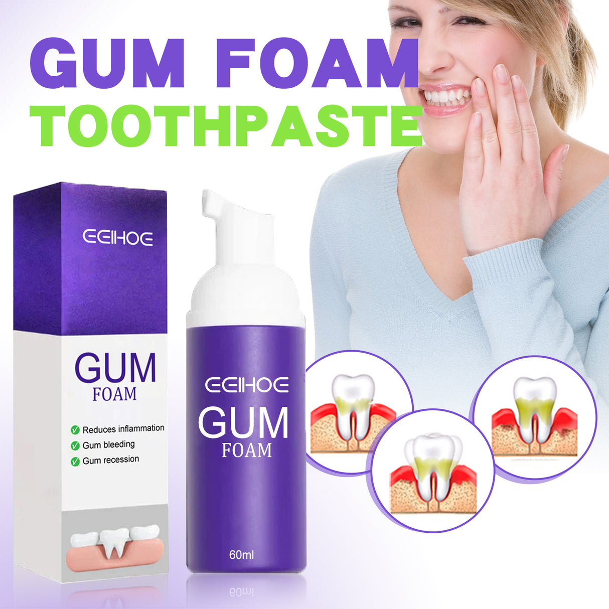 Gum Foam Mousse, Care Gums Clean Teeth Protect Teeth Mousse Toothpaste - V.I.P Digital Presence
