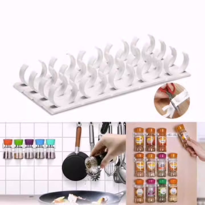 Clip N Store Simple Bottle Mouth Clip Seasoning Can Seasoning Bottle Storage Shelf Kitchen Storage Shelf - V.I.P Digital Presence