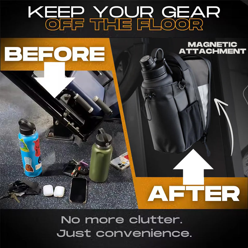 Magnetic Sling Bag for Men & Women. Ideal as a gym, travel, and work bag. Keeps your belongings off the dirty gym floor. - V.I.P Digital Presence