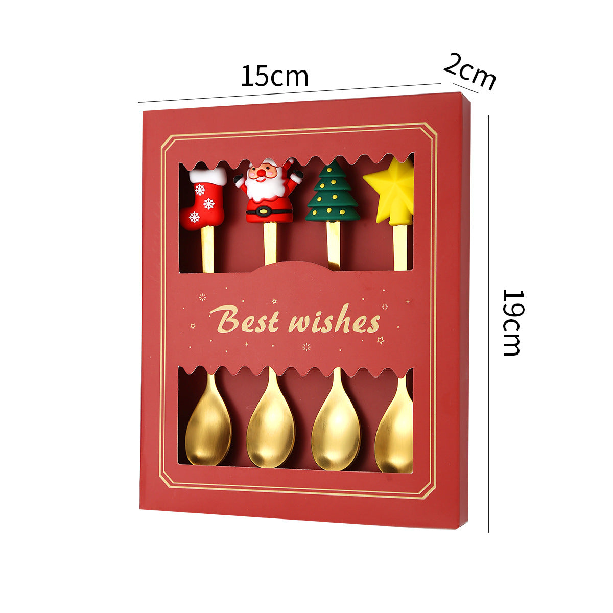 Christmas gift tableware stainless steel coffee spoon dessert spoon fork set - V.I.P Digital Presence