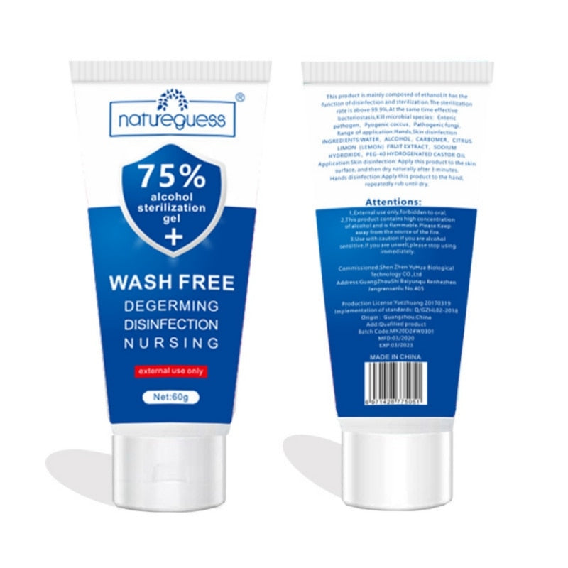 Travel Portable Hand Sanitizer Gel Anti-Bacteria Moisturizing Liquid Disposable No Clean Waterless Antibacterial Hand Gel - V.I.P Digital Presence