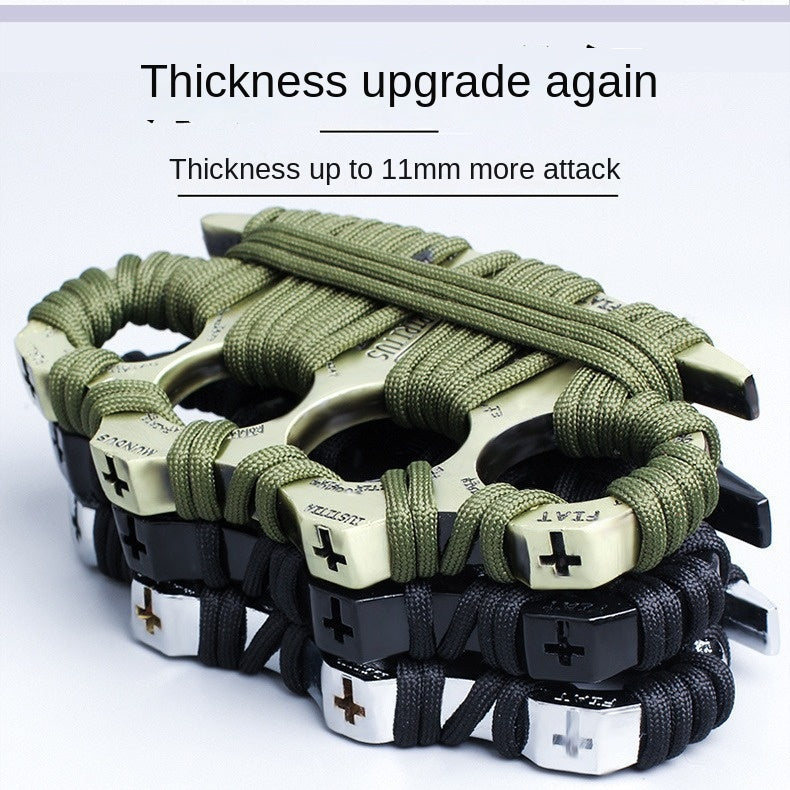 Finger Knuckle Four-Finger Boxing Glove Self-Defense Tool Weapon Ring Hand Clip Fist Clip Anti-Wolf Device - V.I.P Digital Presence