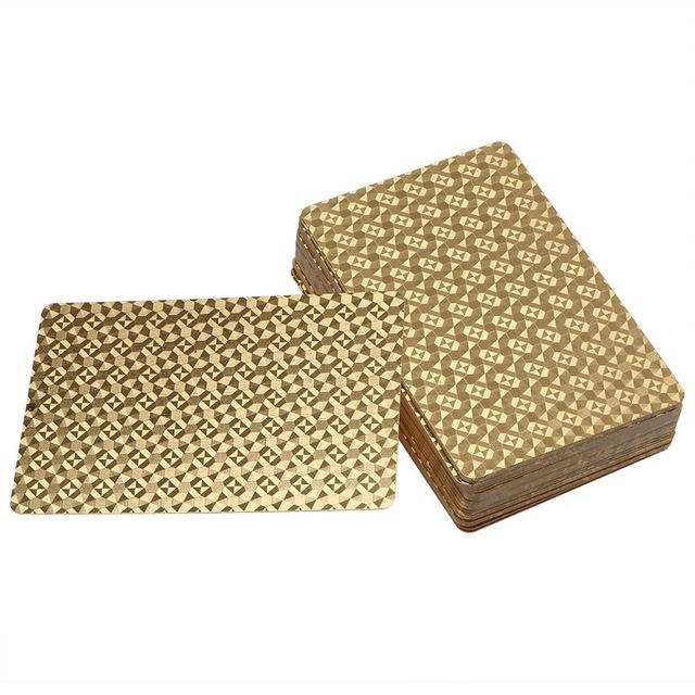Waterproof Luxury Platinum Foil Poker Playing Cards Gold Plated Porker Cards - V.I.P Digital Presence