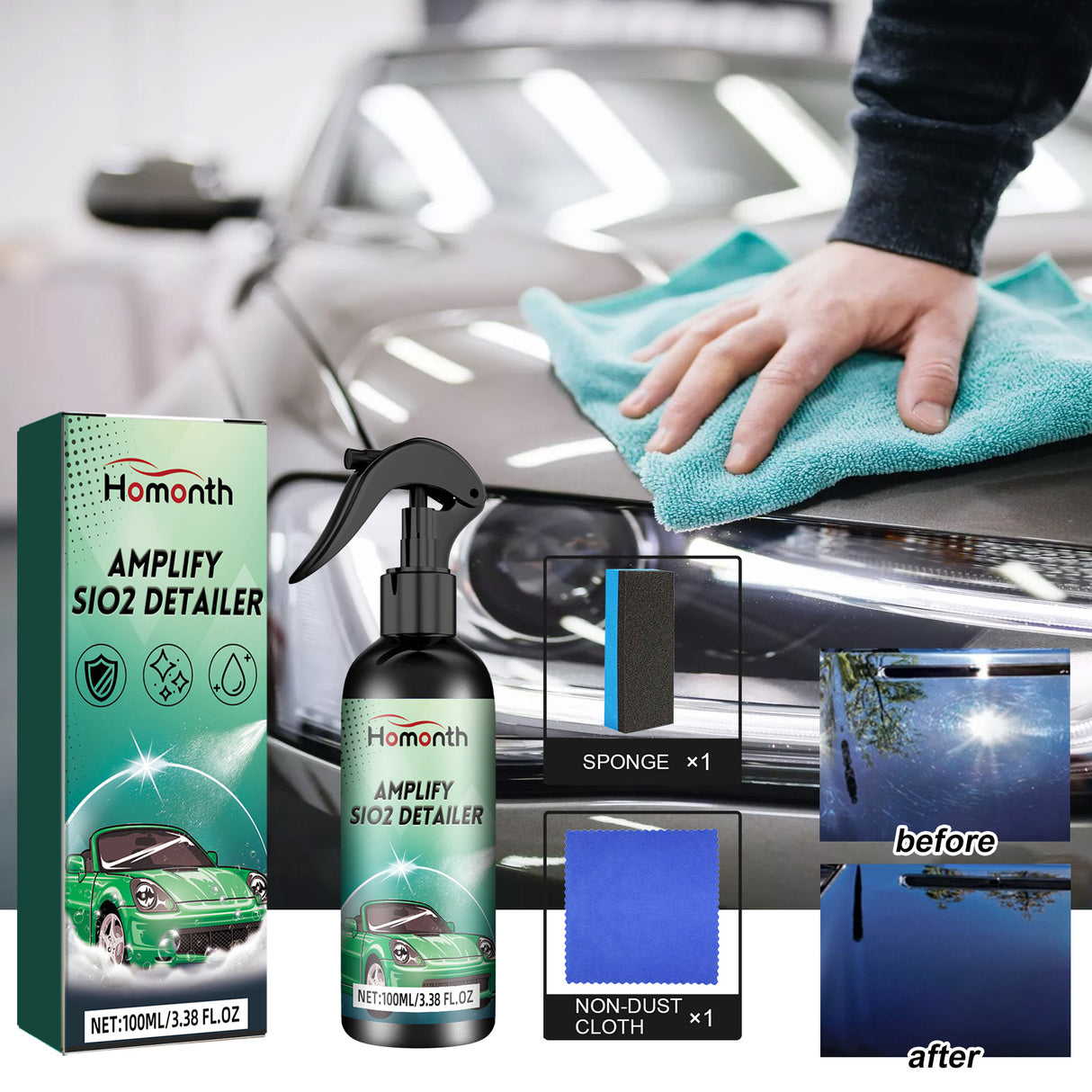 Car Cleaning And Brightening Spray Car Scratch Stain Cleaning Coating Refinish Polishing Decontamination Wax - V.I.P Digital Presence