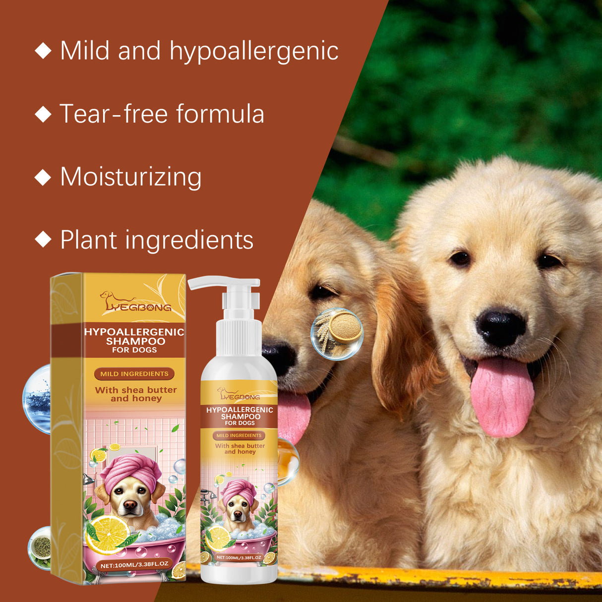 Shampoo For Dogs Gentle Cleansing Shampoo For Dog Hair Moist, Smooth And Tangle-Free - V.I.P Digital Presence