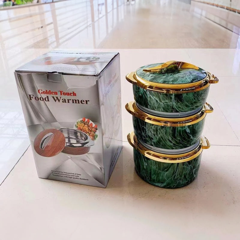 3-Piece Insulated Food Container Set (1.5L, 2L, 2.5L) - Ideal for Ramadan Celebrations, Weddings, Family Gatherings & More - V.I.P Digital Presence