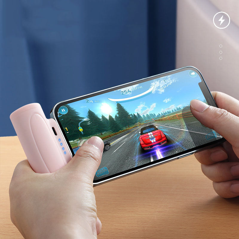 New creative power bank flashlight outdoor LED mini capsule portable fast charge 5000mAh power bank - V.I.P Digital Presence