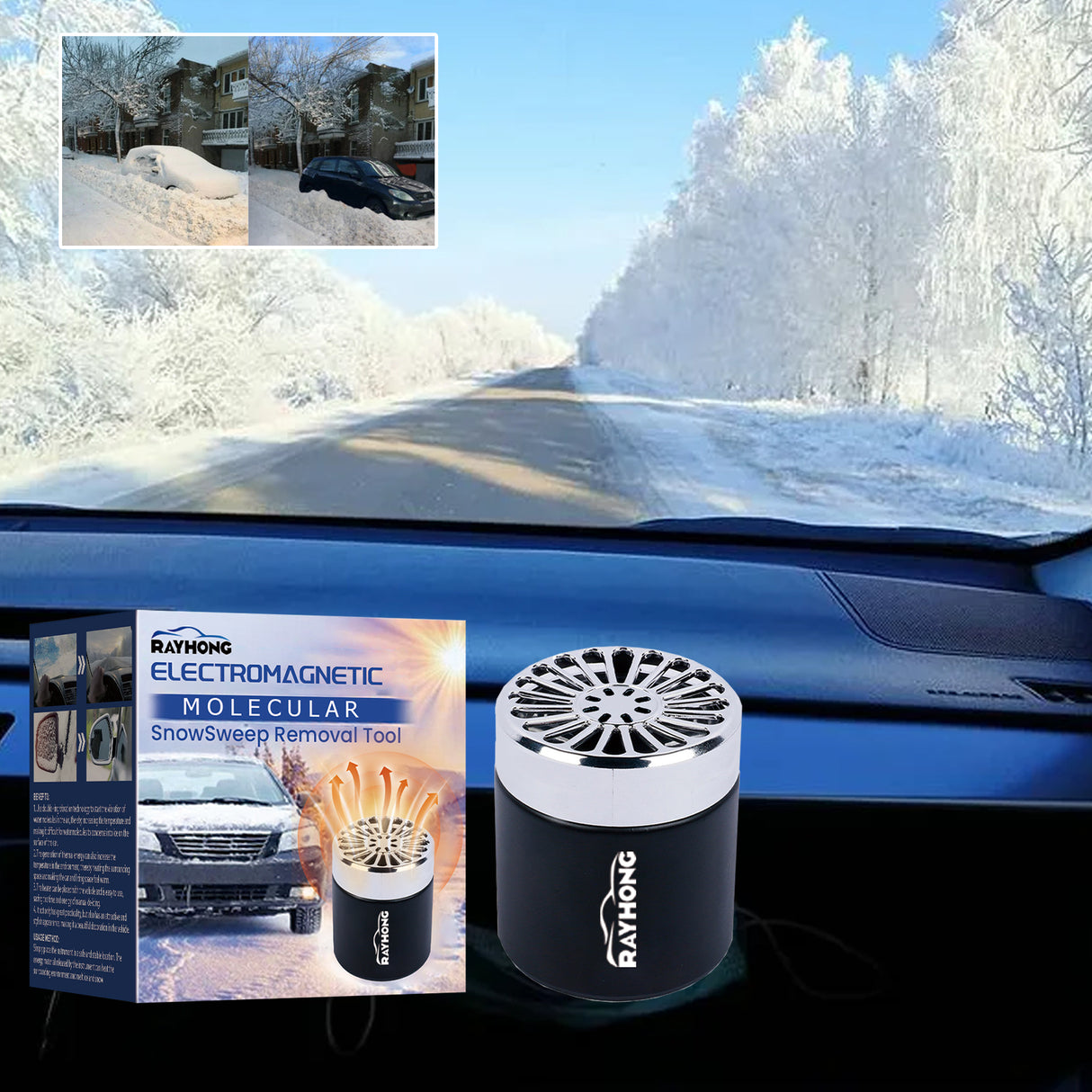 Snow Remover, Car Windshield Snow Melt Defogging Fast And Easy Deicing Heater - V.I.P Digital Presence