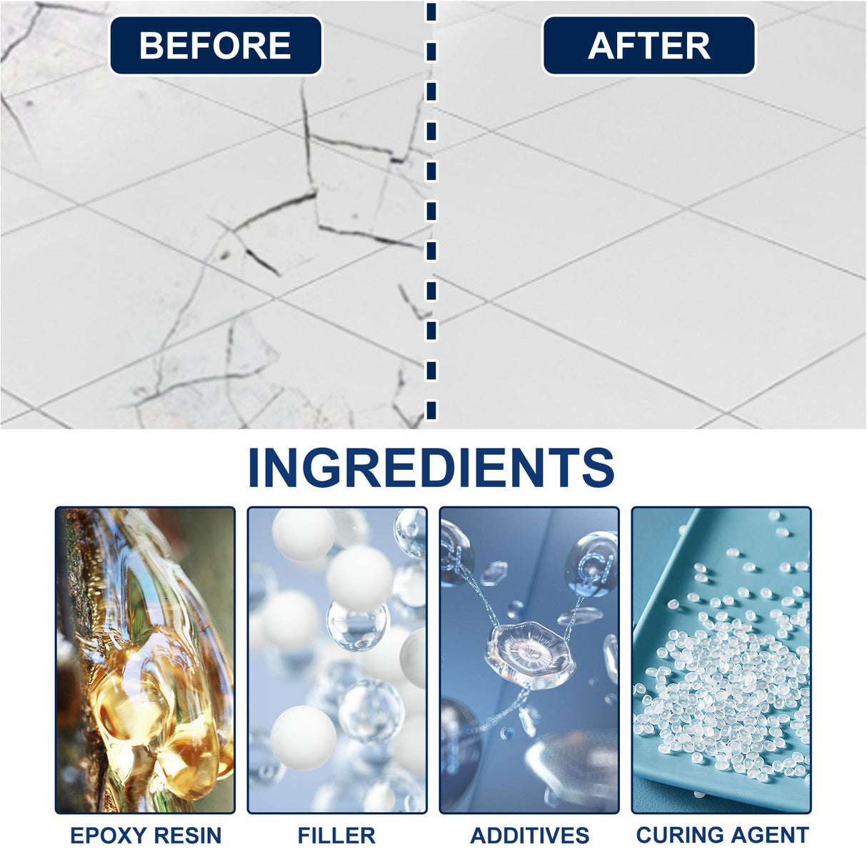 Casting Glue Household Tile Casting Repair Transparent Waterproof High Temperature Resistant Metal Plastic Welding Agent - V.I.P Digital Presence