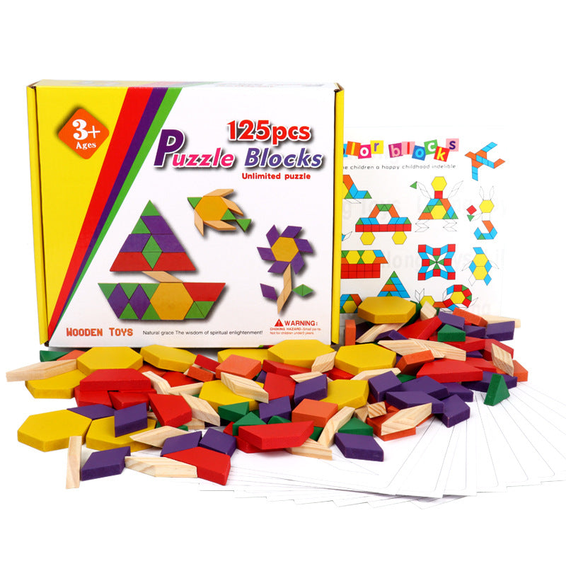 Children's Puzzle Tangram Puzzle 3-4-6 Year Old Elementary School Students Creative Boys and Girls Early Education Wooden Toys - V.I.P Digital Presence