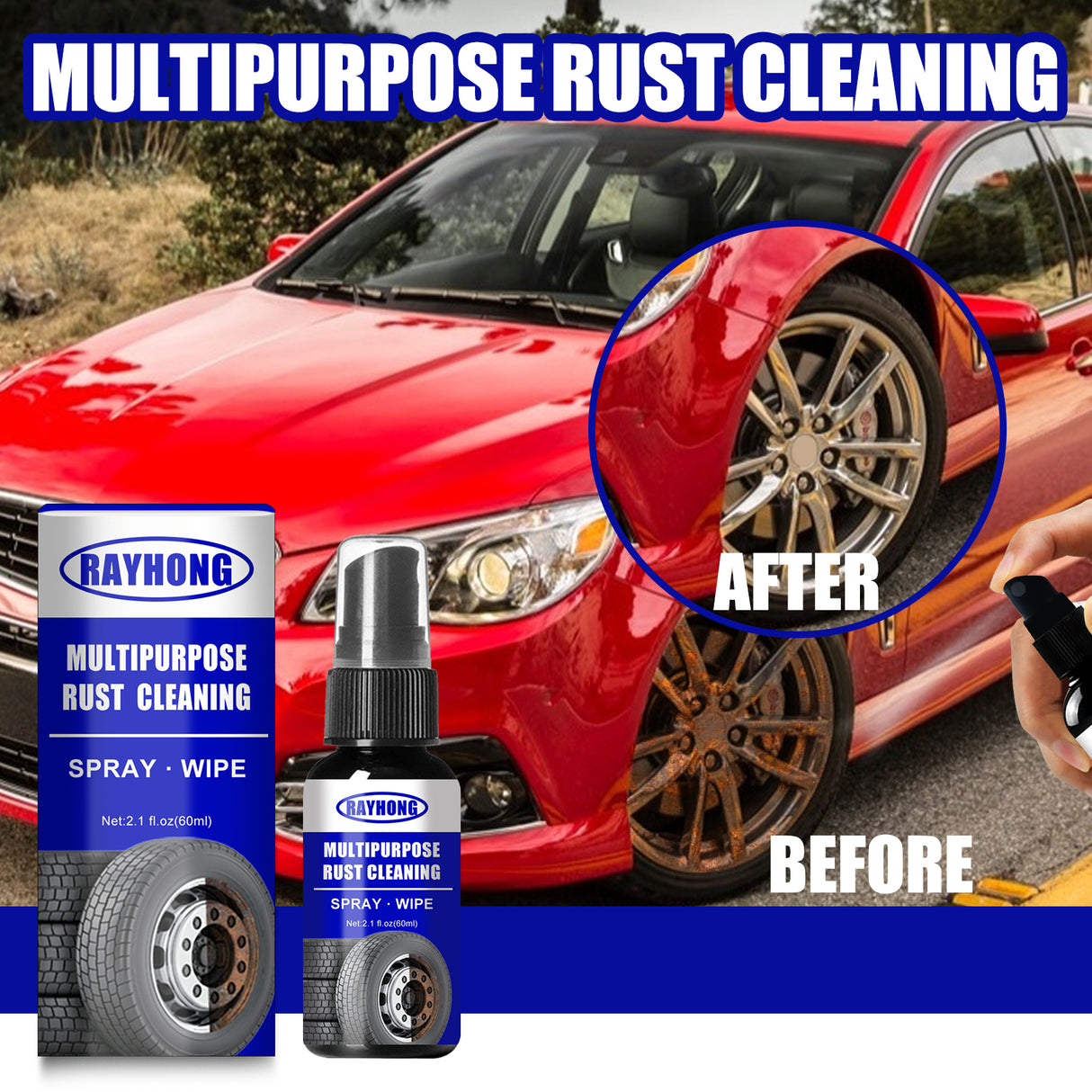 Multipurpose Rust Cleaning, Metal Door And Window Cleaning Rust Remover Screws Bolt Loosening Rust Remover Converter - V.I.P Digital Presence