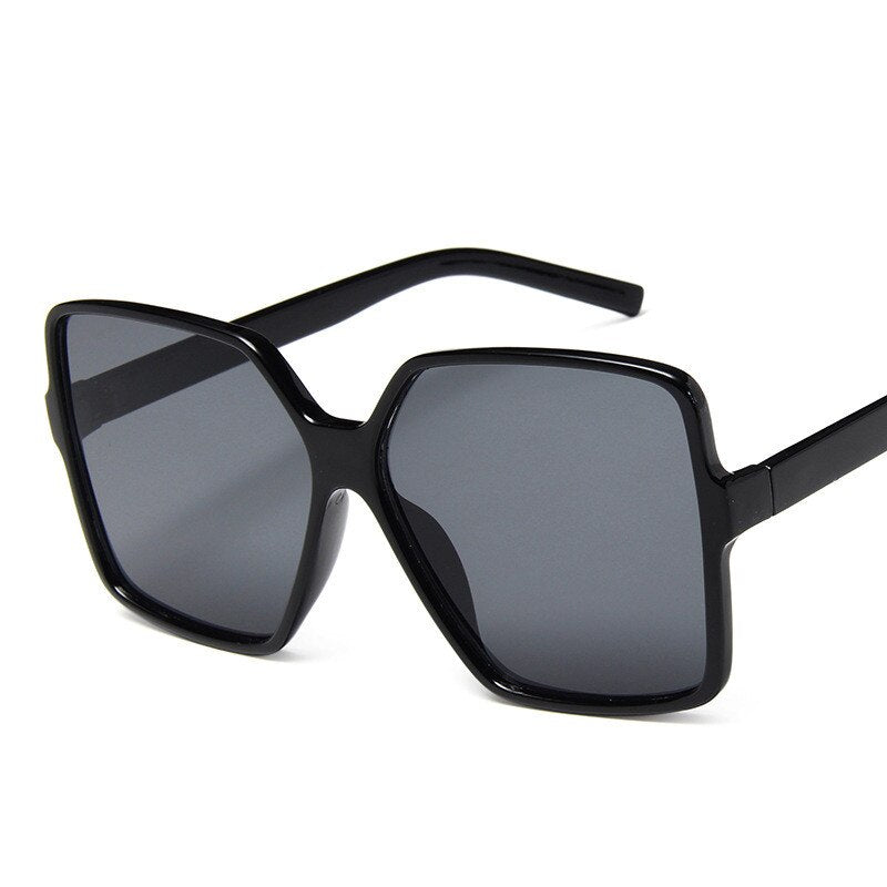 Higody Fashion Women Oversize Sunglasses Gradient Plastic Brand Designer Female Sun Glasses UV400 lentes