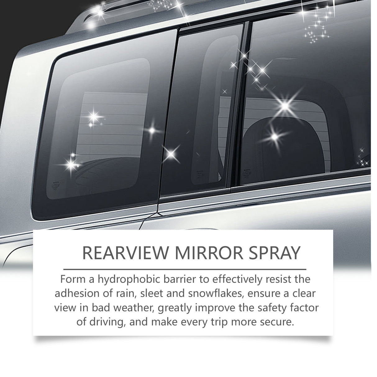 Car Window Rain Spray, Decontamination Descaling Water Stains Improve Vision Rearview Mirror Cleaning - V.I.P Digital Presence