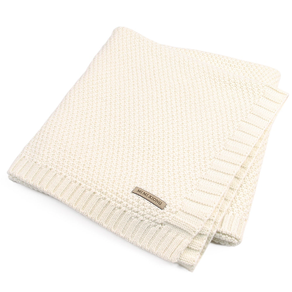 Baby Blanket Knitted Newborn Swaddle Wrap Blankets Super Soft Toddler Infant Bedding Quilt - V.I.P Digital Presence