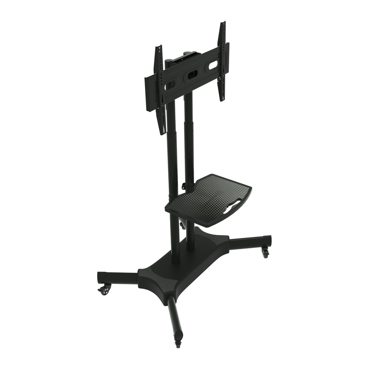 FANCO Universal Rotating TV Stand, suitable for 32-80 inch TVs, with adjustable tilt height and maximum VESA 600x400mm (black) - V.I.P Digital Presence