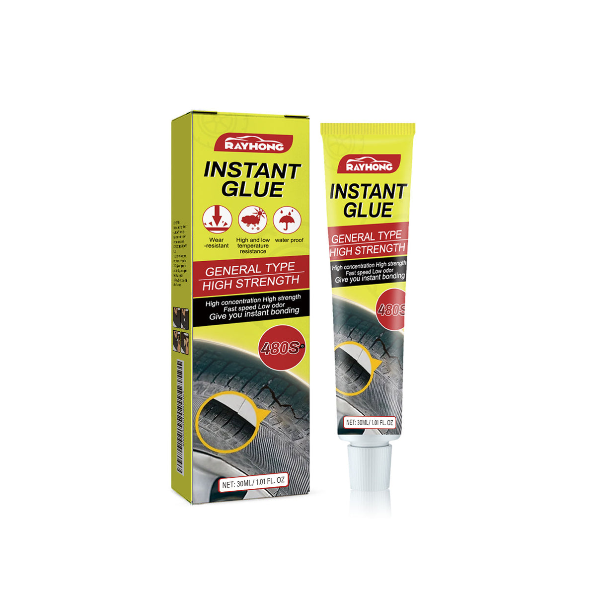 Instant Glue, Car Tire Crack Repair Glue Tire Maintenance Repair Glue Sealing Adhesive - V.I.P Digital Presence