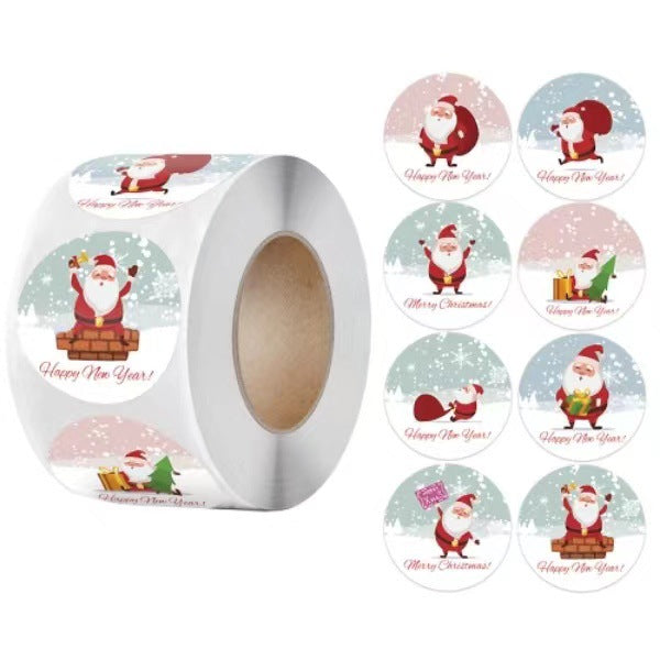 Christmas gift stickers decorative sealing sticker Merry Christmas Reward Self-adhesive labels Children's Day party - V.I.P Digital Presence