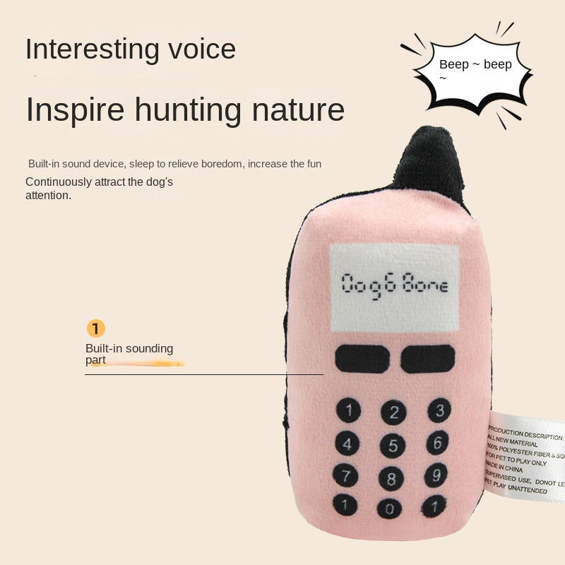 Blue Super Soft Phone Dog Sound Toy Training Interactive Toy Biting and Tearing Toy Cat Teasing Toy - V.I.P Digital Presence
