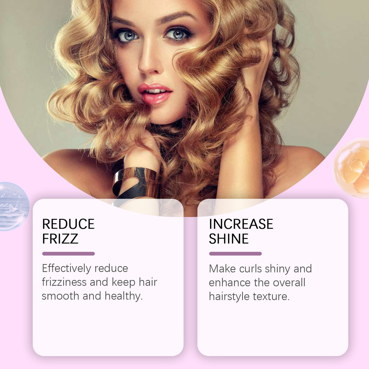 Non-Evaporating Film Curl Cream Nourishes And Restores Curly Hair Elastic Volumizing Long Lasting Styling Cream For Lazy People - V.I.P Digital Presence