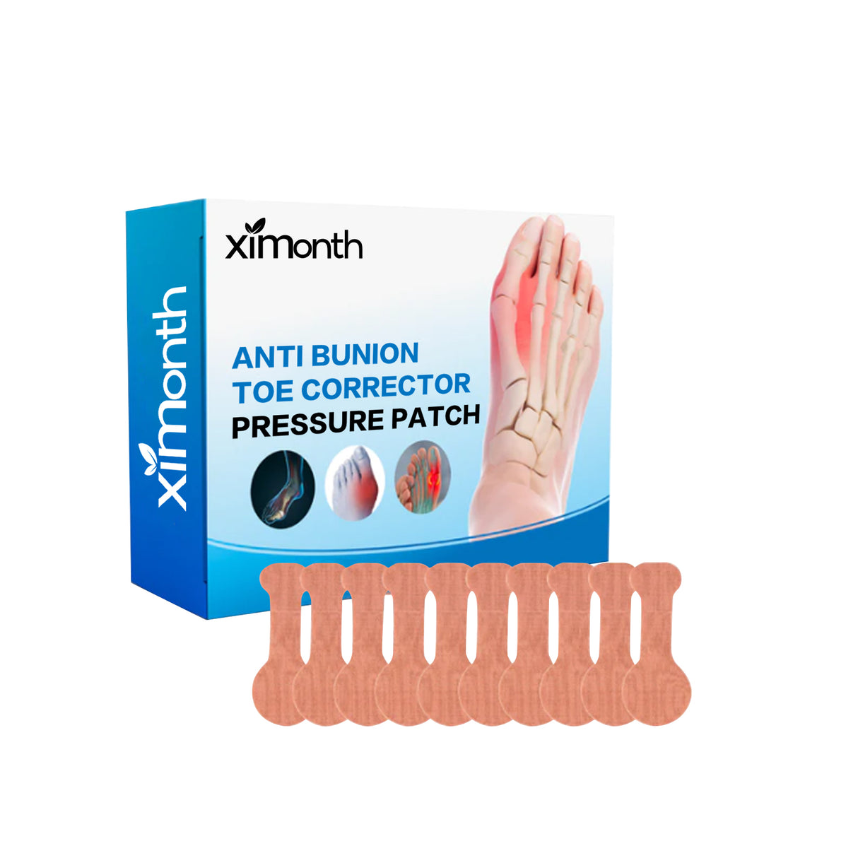 Thumb Toe Correction Patch, Big Toe Valgus Toe Swelling Correction Joint Pain Care Patch