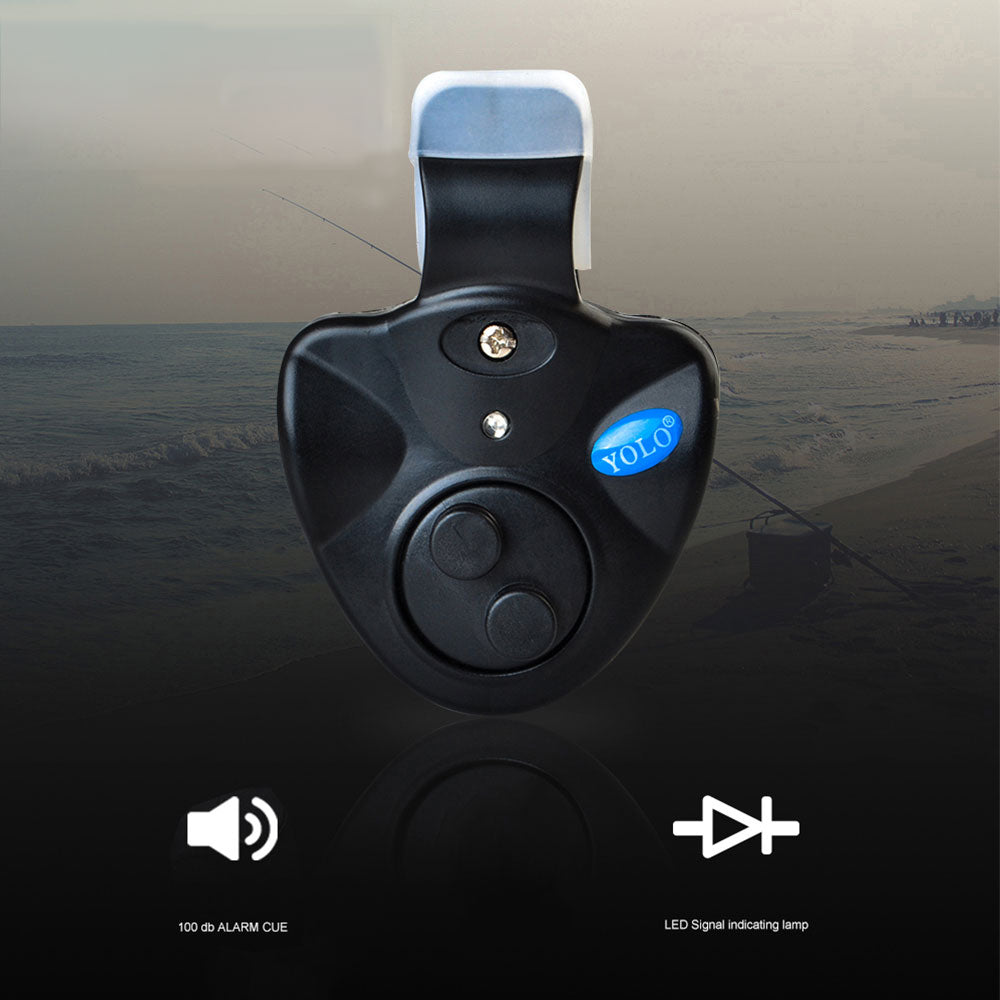 1pcs 40g Fishing Electronic LED Light Fish Bite Sound Alarm Bell Clip On Fishing Rod Black Tackle Fishing accessories - V.I.P Digital Presence