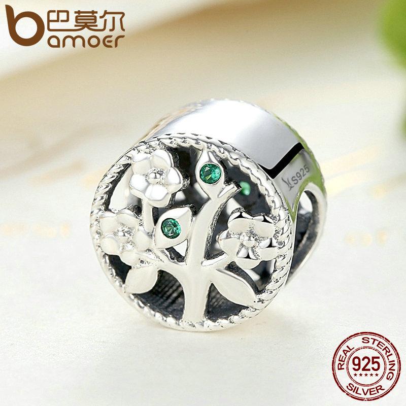 BAMOER 925 Sterling Silver Tree of Life Bead Charms fit Bracelets SCC115 - V.I.P Digital Presence