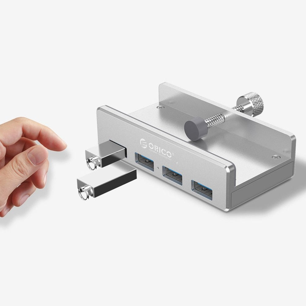 USB Hub USB 3.0 HUB Charging Hub Professional Clip Design Aluminum Alloy 4 Ports Portable Size Travel Station - V.I.P Digital Presence